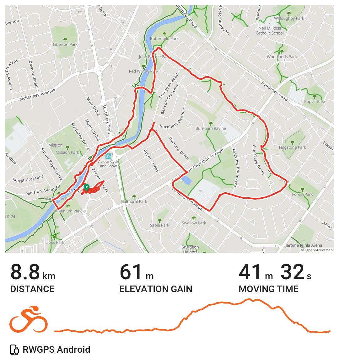 05/19/21 A bike ride in St. Albert, Alberta