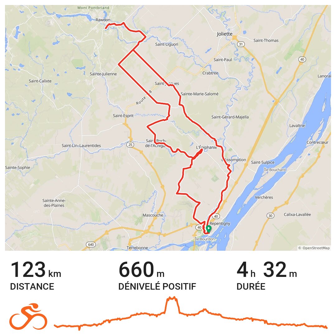 Repentigny_Rawdon · Ride with GPS