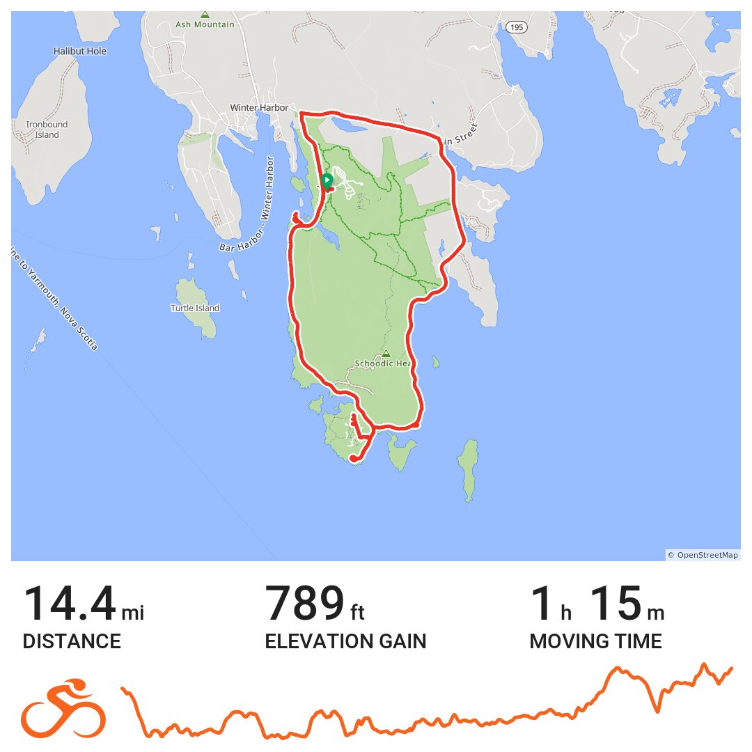 Schoodic peninsula · Ride with GPS