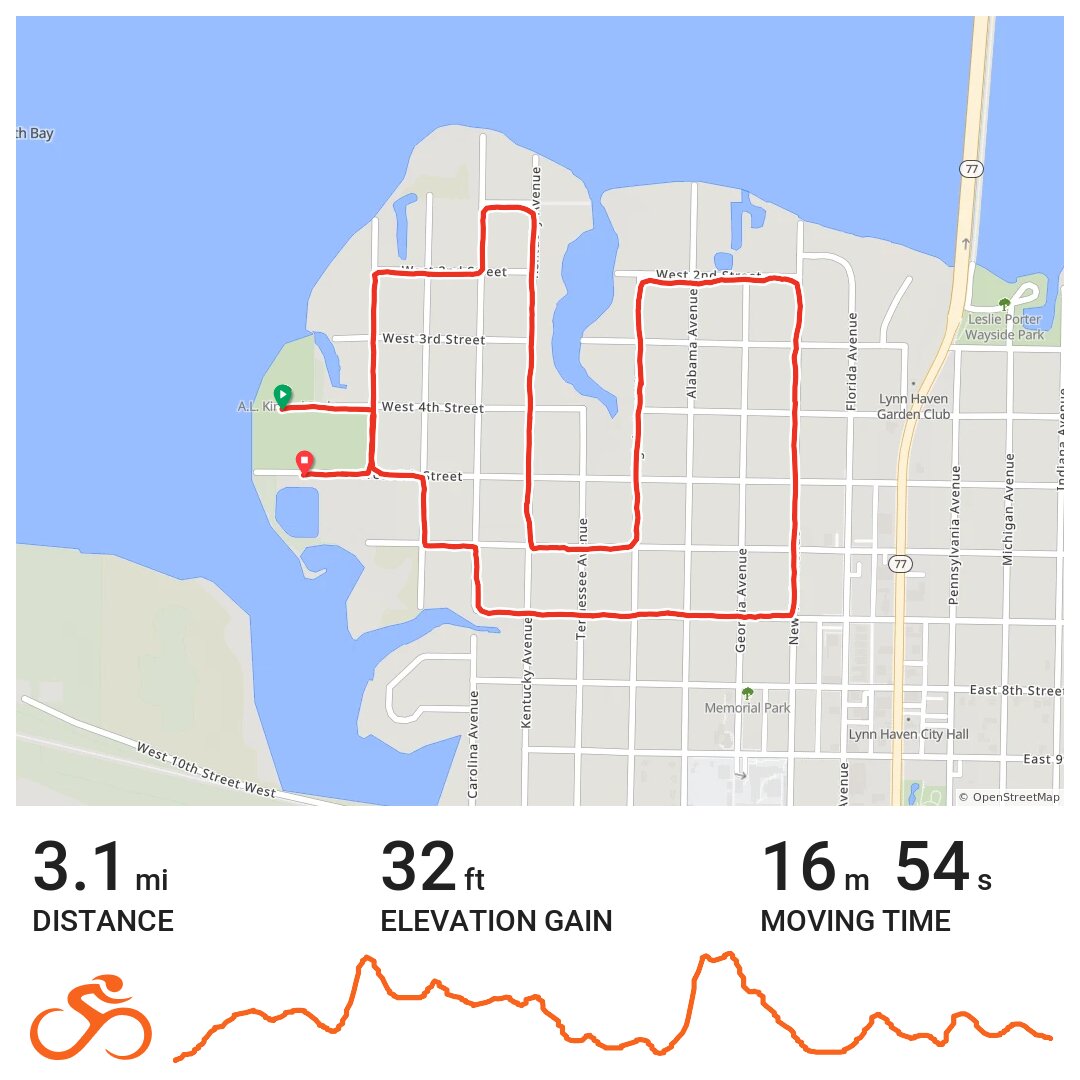 Run A bike ride in Lynn Haven, FL