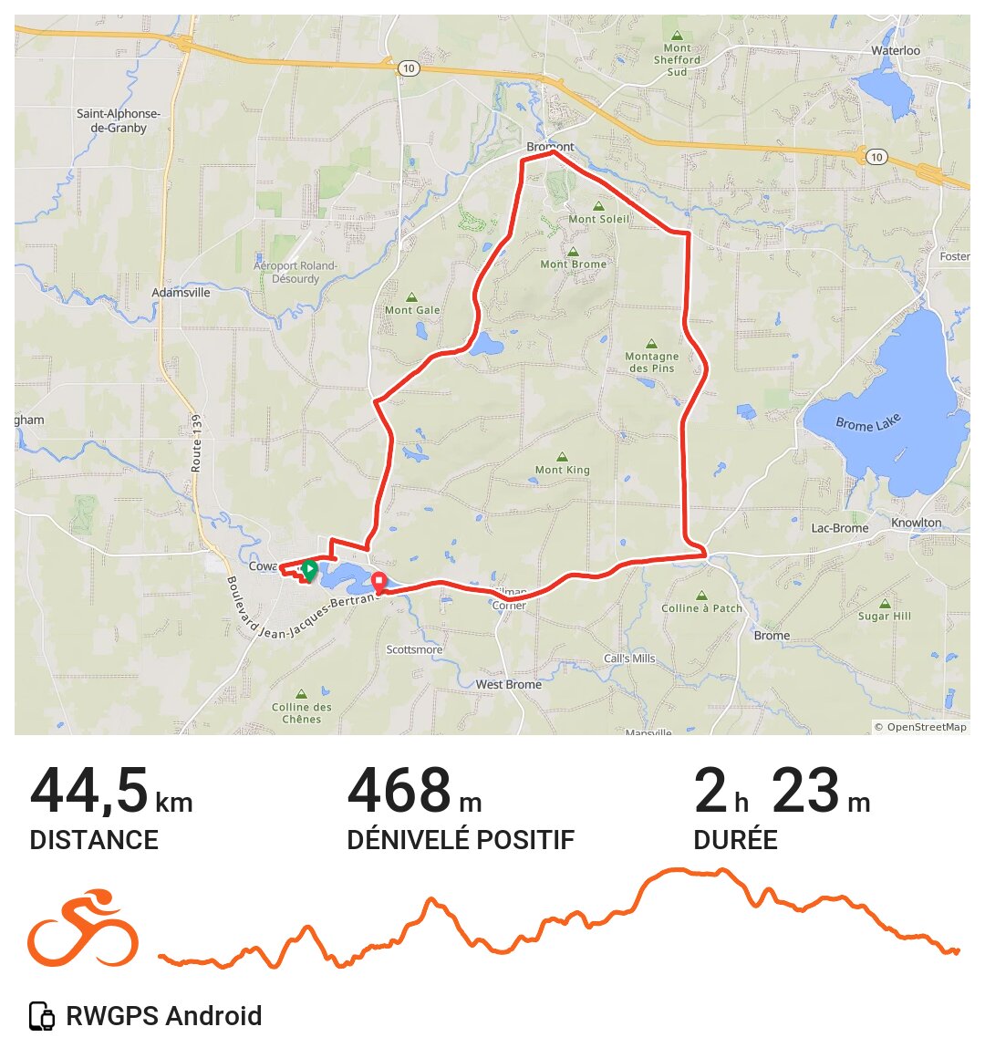 23/07/21 A bike ride in Cowansville, Québec