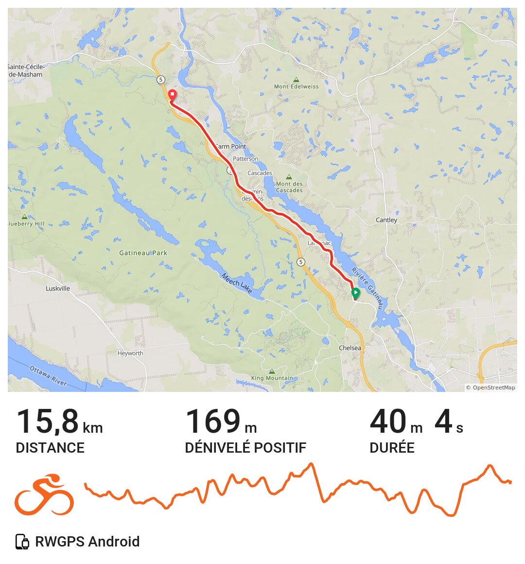 03/08/21 A bike ride in Chelsea, Québec