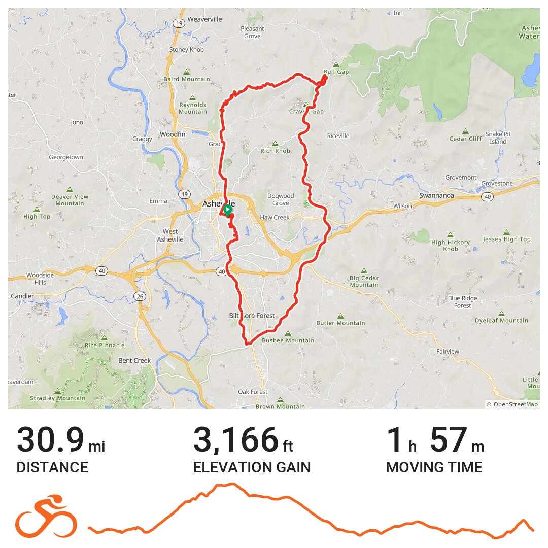 12/05/15 A bike ride in Asheville, NC