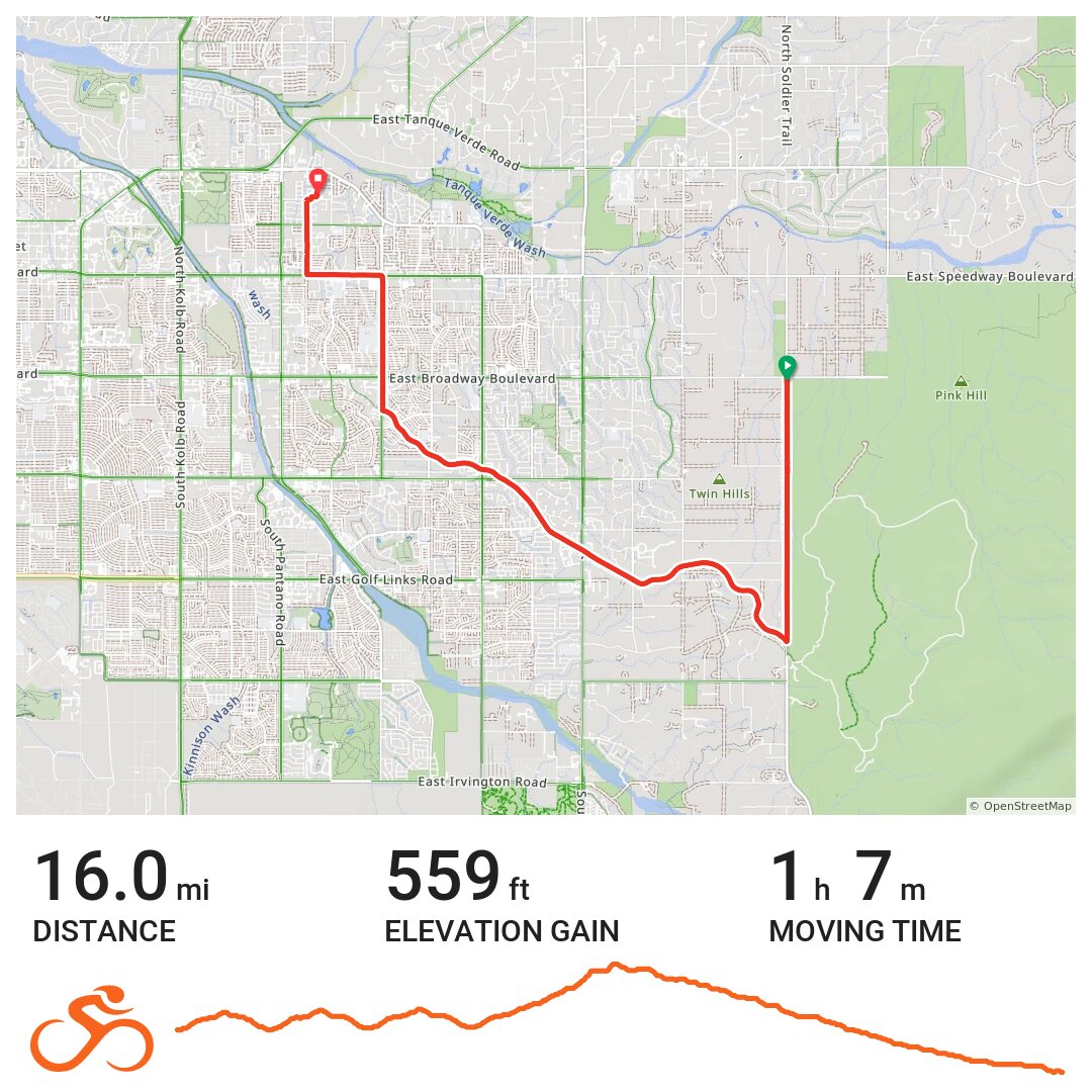 Freeman Intervals Une sortie à vélo Tucson, Arizona