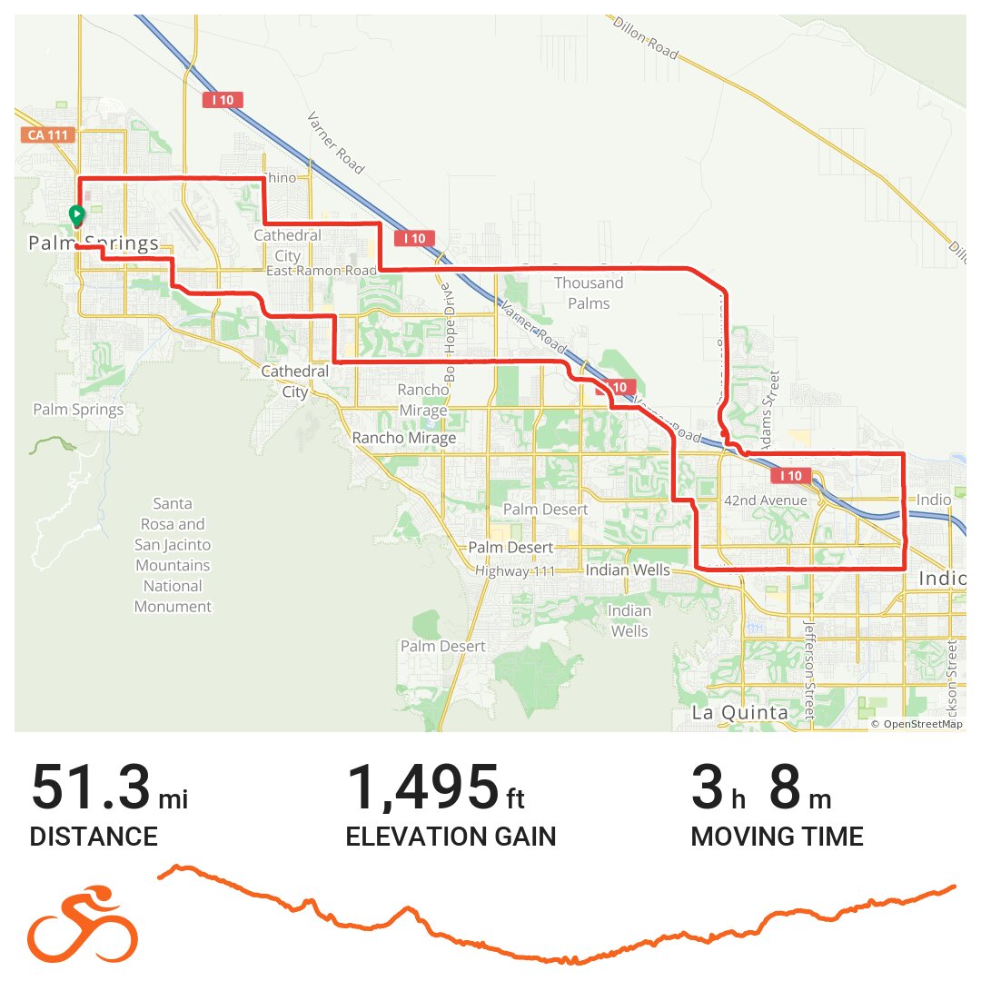 Tour de Palm Springs · Ride with GPS