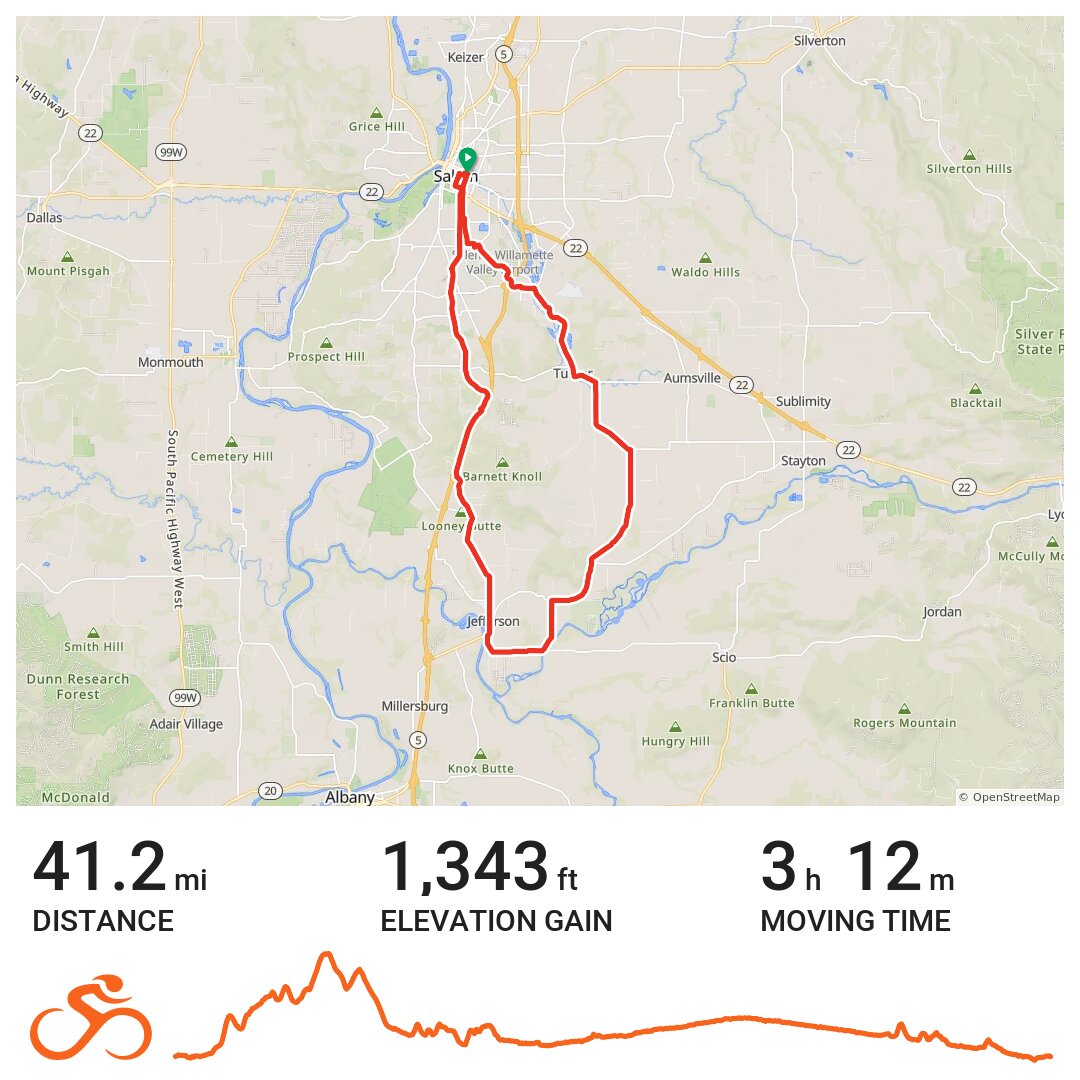 Salem bike club ride A bike ride in Salem, OR