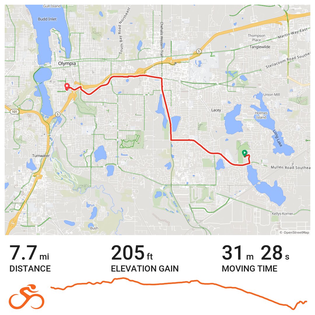 04/20/16 - A bike ride in Thurston County, WA