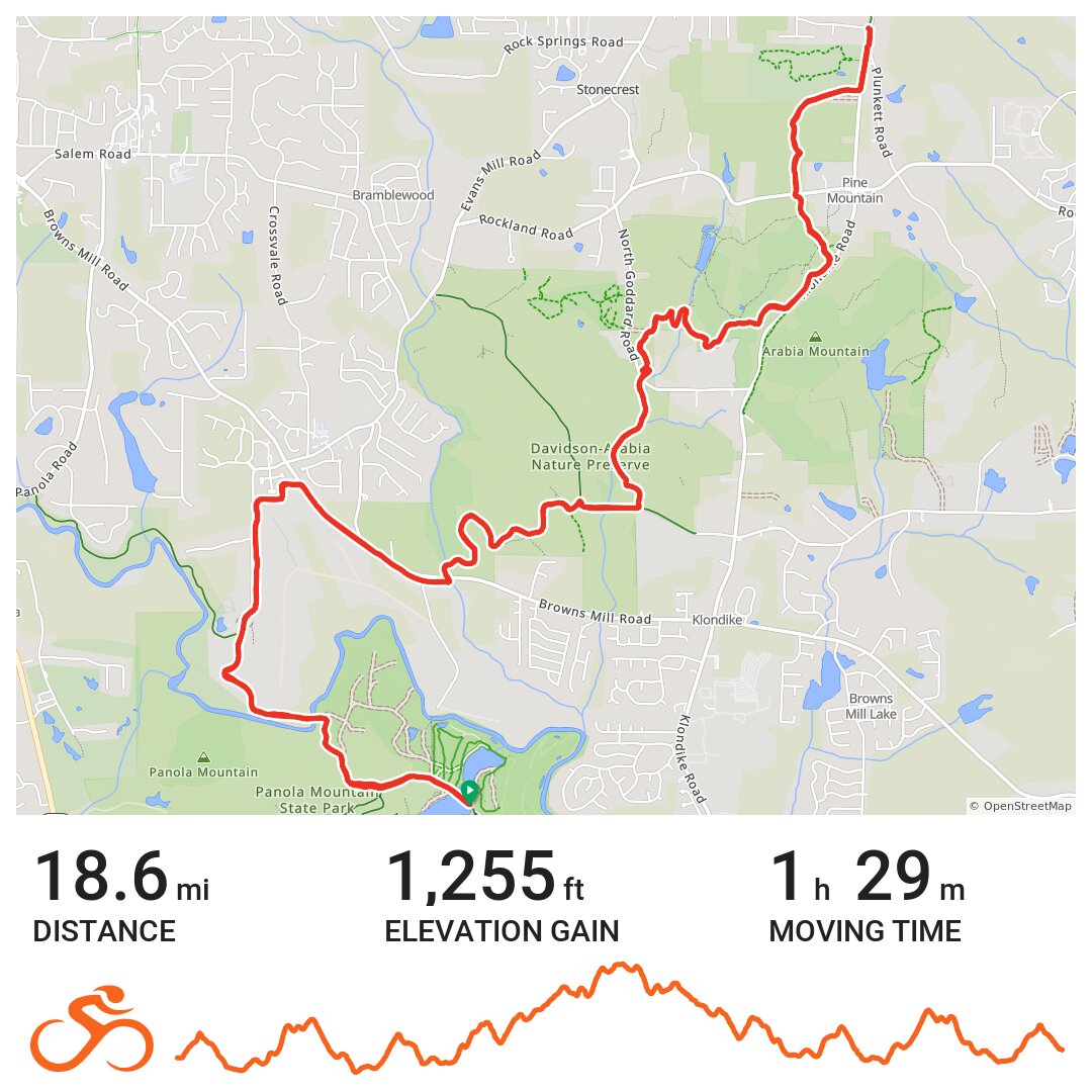 Arabia Mountain Trail · Ride with GPS