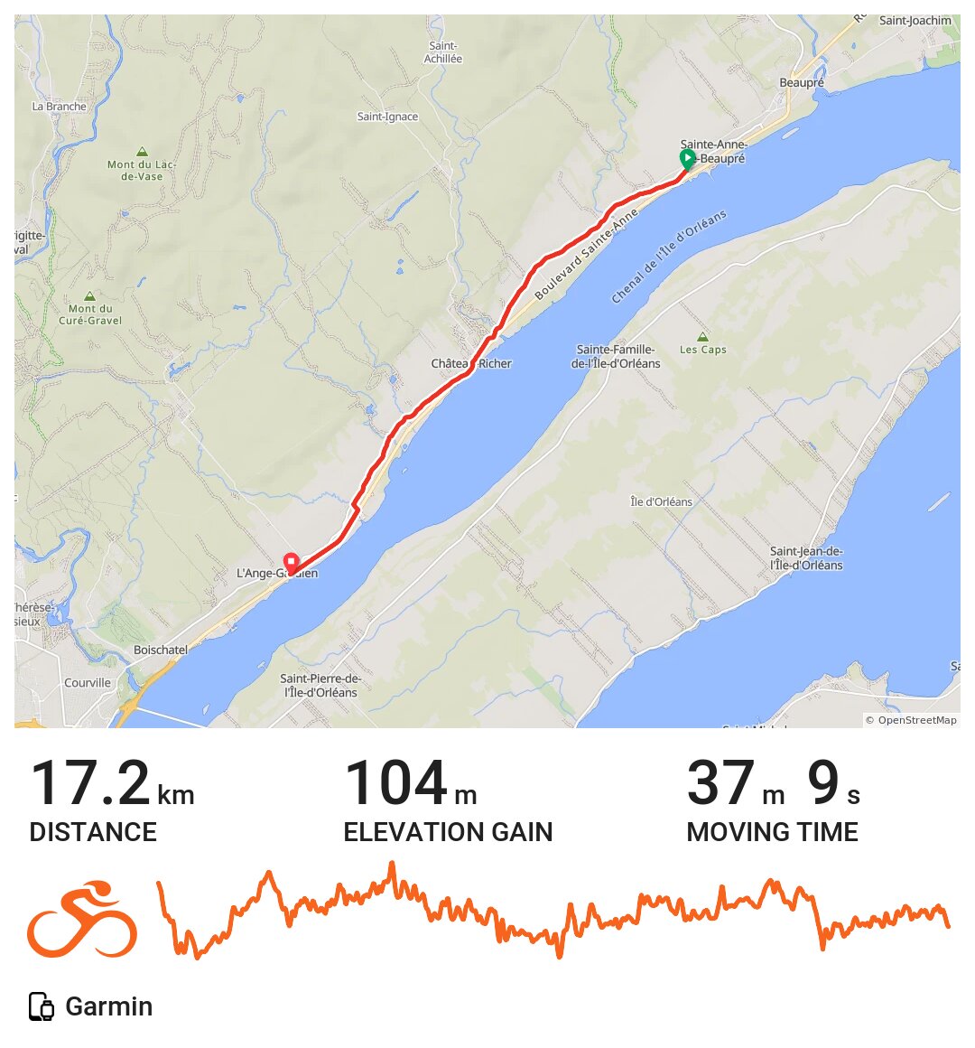 14/05/16 A bike ride in SainteAnnedeBeaupré, Québec