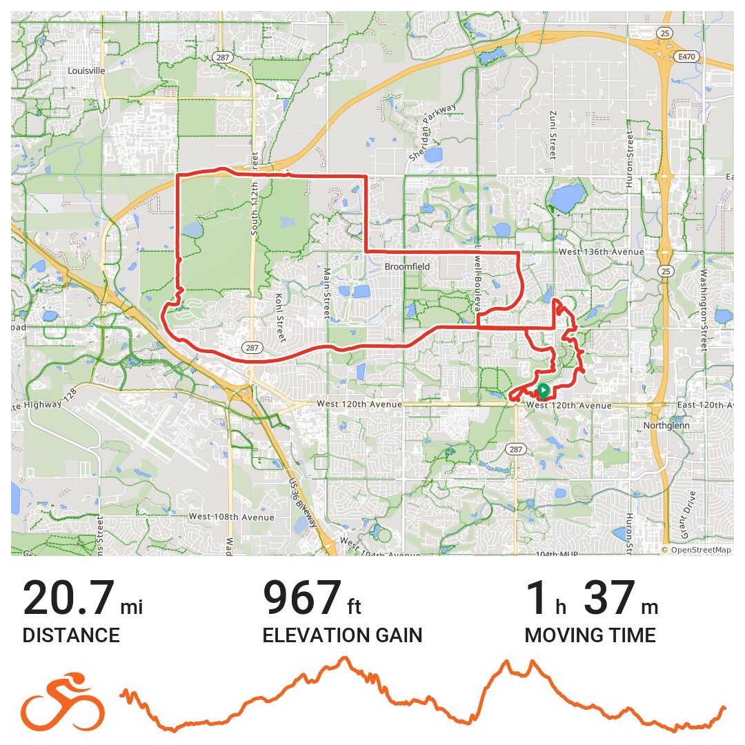 05/17/22 - A bike ride in Westminster, CO