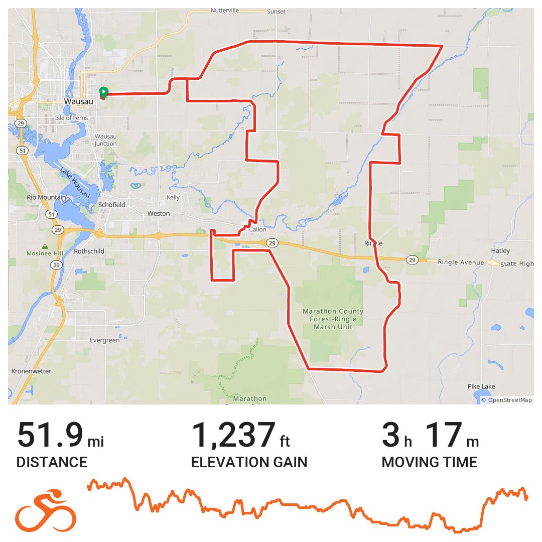 06/11/16 A bike ride in Wausau, WI