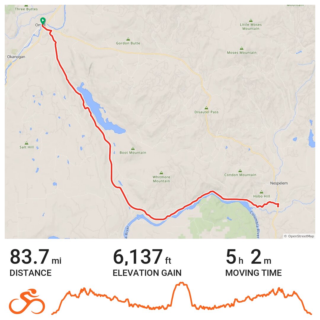 Omak nespelem Columbia River A bike ride in Omak, WA