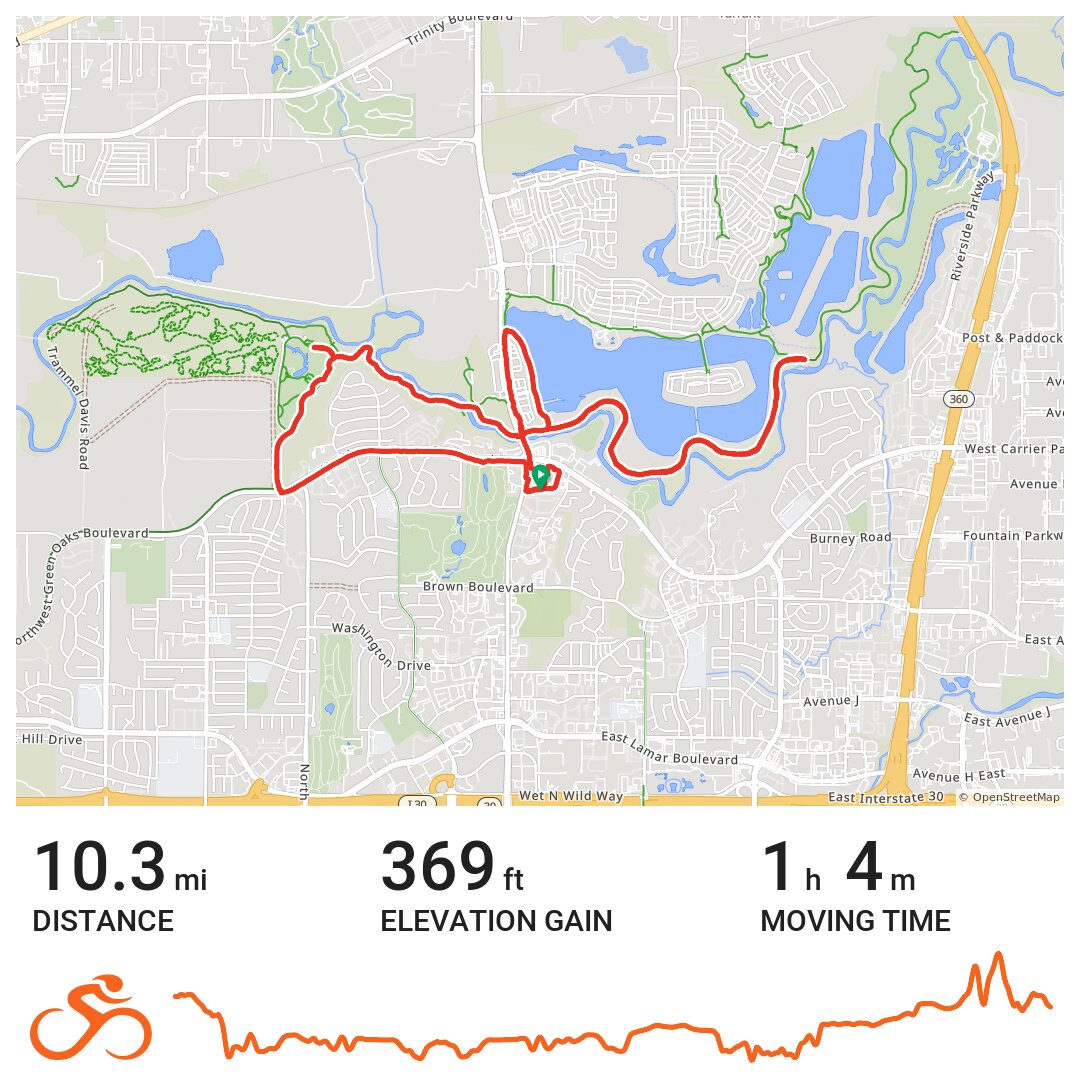 River Legacy - A bike ride in Arlington, TX