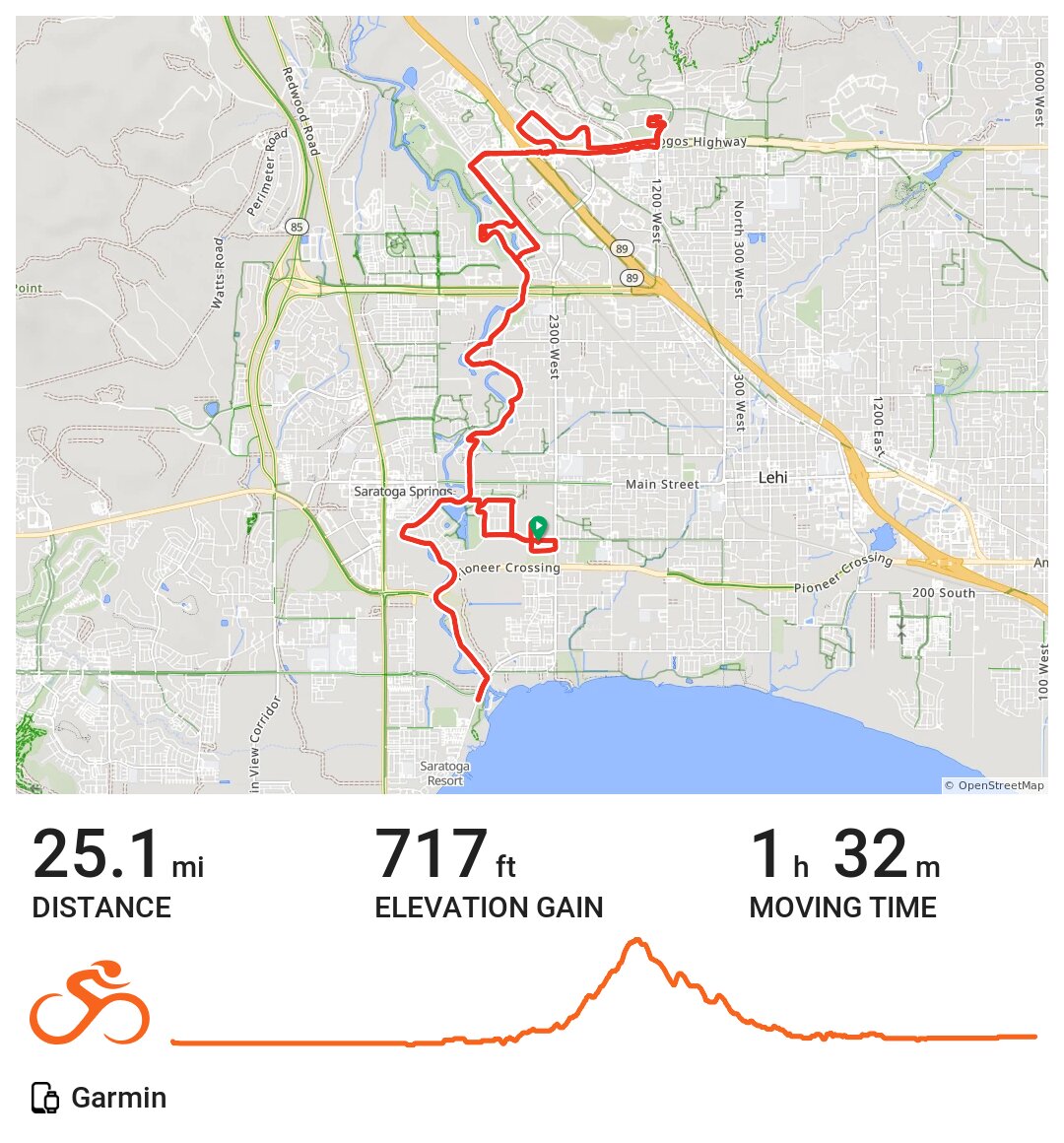 07/06/16 A bike ride in Lehi, UT