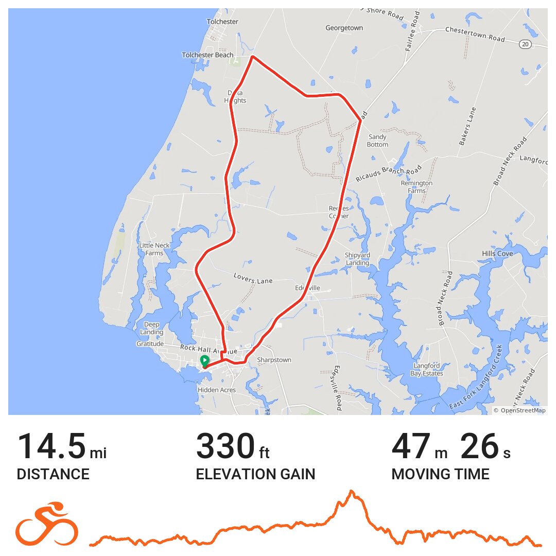 05/31/15 A bike ride in Rock Hall, MD